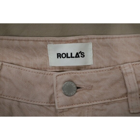 Rolla's Heidi High Rise Loose Straight Pink Jeans Womens Size 29 Barbie Denim - Picture 5 of 11